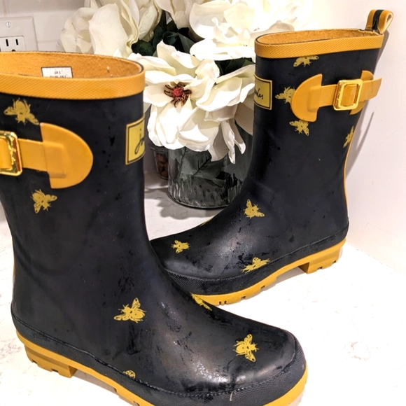 Jules Bumble Bee Welly Rain Boots - Picture 1 of 16